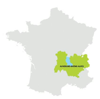 La Loire au sein de la région Auvergne-Rhône-Alpes