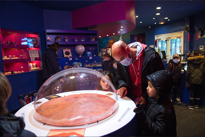 ÉDUCATIF. Il propose depuis 2021 une exposition consacrée à la planète Mars dans son hall d’accueil. © Guillaume Atger